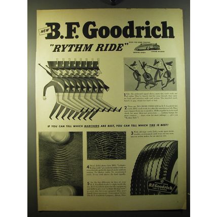 1950 B.F. Goodrich Tires Ad - B.F. Goodrich Rythm Ride