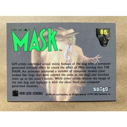 The Mask Base trading Card # 86 (A) 1994 Cardz Dark Horse