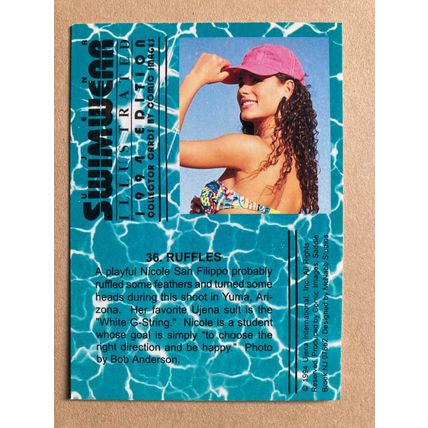 Ujena Swimwear Illustrated 1994 Edition Base trading card # 36 Nicole S. Filippo