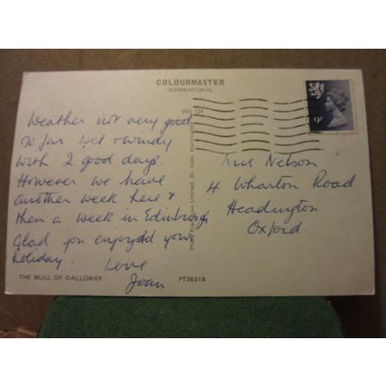 THE MULL OF GALLOWAY, SCOTLAND used postcard Colourmaster =