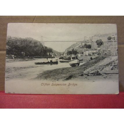 CLIFTON SUSPENSION BRIDGE, BRISTOL unused antique postcard by Hartmann =