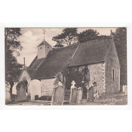 St Mary's Church Tortington Postcard West Sussex