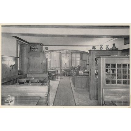 Switzerland Cafe Restaurant Guntern Real Photo Postcard