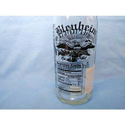 Blenheim Diet Ginger Ale empty bottle! Clear/Black lettering. 12 oz. Fast Ship!