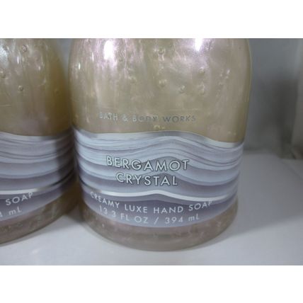 2 Bath & Body Works Creamy Luxe Hand Soap jasmine sandalwood Bergamot Crystal