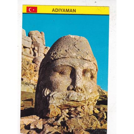 Adiyaman Turkey Postcard posted 1976 marks on face