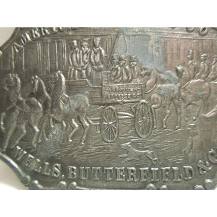 Vintage Original American Express Co Wells Butterfield & Co Belt Buckle