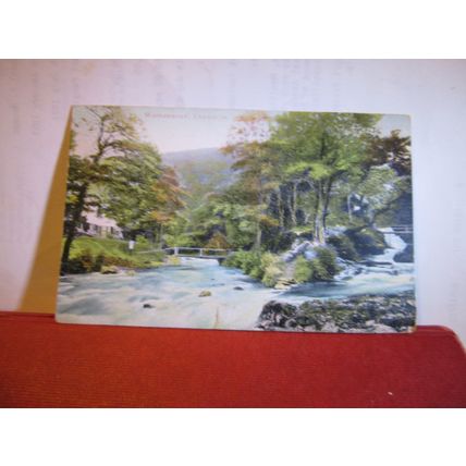 WATERSMEET, LYNMOUTH, DEVON used antique postcard 1907 postmark =