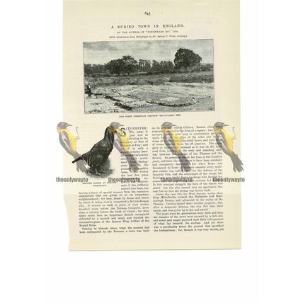 Silchester, Christian Church, Hants, England, Book Illustration (Print), 1893