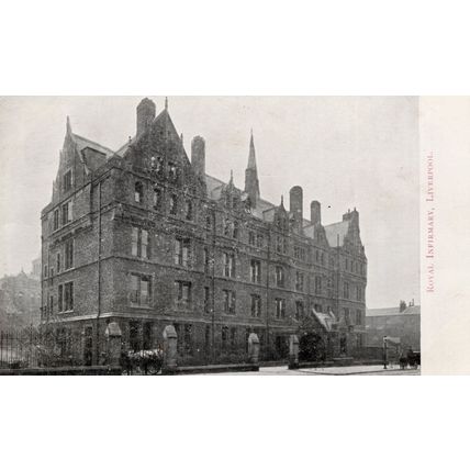 Royal Infirmary Liverpool Antique Hospital Postcard