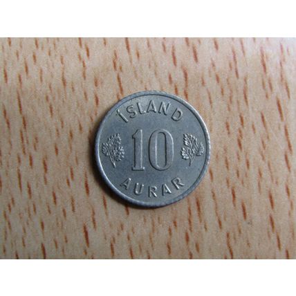 Iceland 1966 10 Aurar Coin