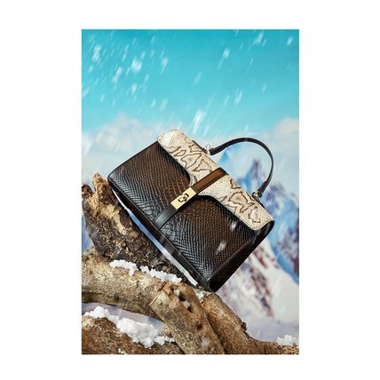 Genuine Leather Women Purses and Ladies Handbags Medium Size Shoulder Bags Multi