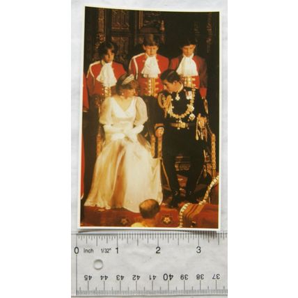postcard Charles & Diana At The State Opening Of Parliament, 4 November 1981