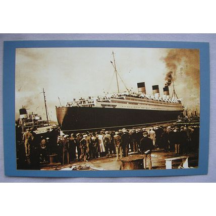c.1980s PC The Queen Mary Sails, 1936