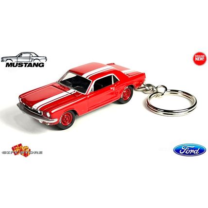 RARE KEYCHAIN 1964½ 65 RED FORD T5 MUSTANG CUSTOM Ltd Ed.