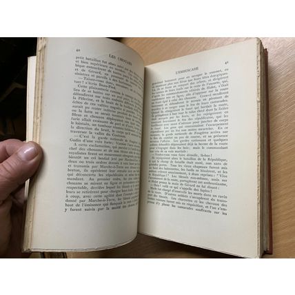 RARE* 1908 H DE BALZAC "LES CHOUANS" FRENCH FICTION ANTIQUE BOOK (P4)