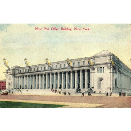 Post Office Building, New York, USA, Success Postal Card Co, Postcard