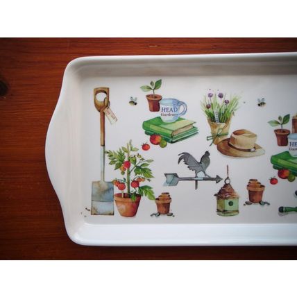 Leonardo Collection Melamine Sandwich Tray/Serving Tray, White, Gardening, VGC