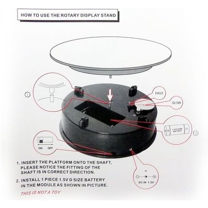 ROTATING DISPLAY TURNTABLE MIRRORED TOP 1/18 SCALE MODEL DIECAST STAND