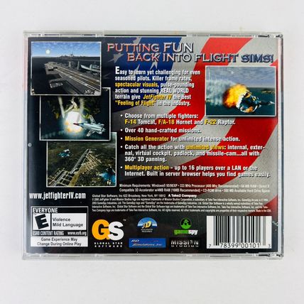 JETFIGHTER IV - FORTRESS AMERICA PC CD-ROM Software Game