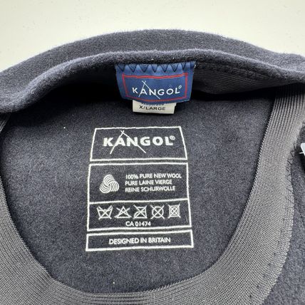 Kangol Black Beret 100% Pure New Wool New With Tags X-Large Unisex