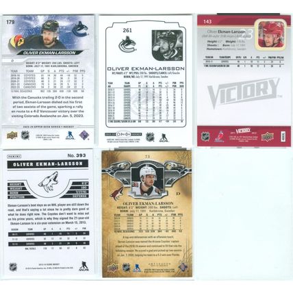 Oliver Ekman-Larsson 13x incl Mini, Silver Script, Retro
