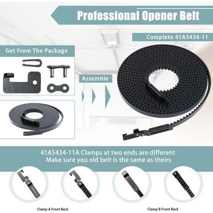 Drive Belt 41A5434-11,234'' Garage Door Openers Belt 41A5434-11A for 7Ft Door,Li