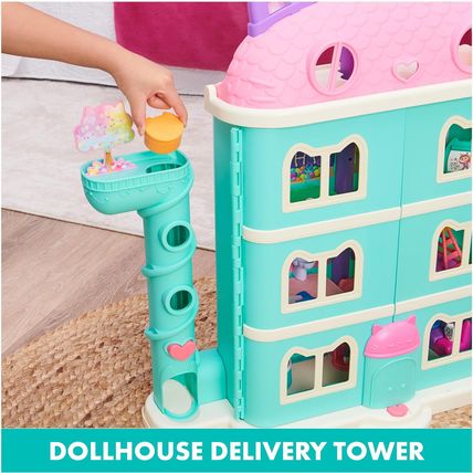 Gabby’S Dollhouse, Purrfect Dollhouse with 15 Pieces Including Toy Figures, Furn