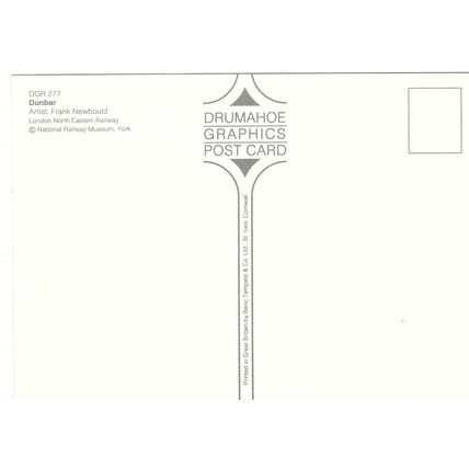 RAIL ADVERTISING DUNBAR NO DRG 277 INC UK POSTAGE