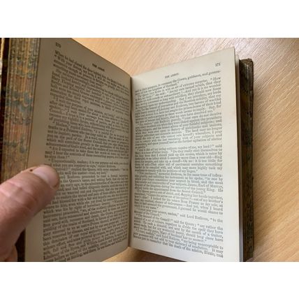 1862 SIR WALTER SCOTT "THE ABBOT / KENILWORTH" ANTIQUE HB BOOK (P4)
