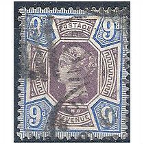 1887 SG209.9d Purple & Blue Fine Used