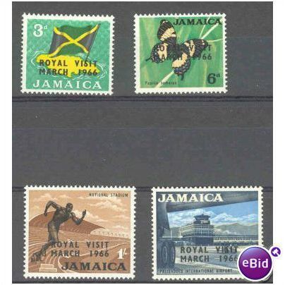 Jamaica 1966 Royal Visit Mounted Mint SG 248-251 Sc 248-251