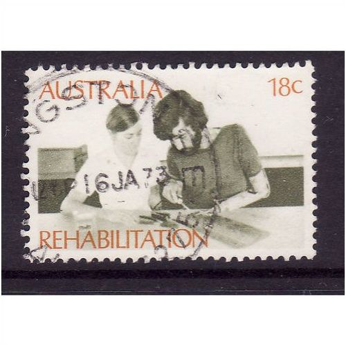 AUSTRALIA 1972 SG 515 18c REHABILITATION FINE USED#2