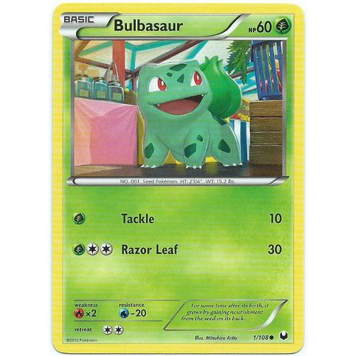 Pokemon Black & White Dark Explorers - #1/108 - Bulbasaur