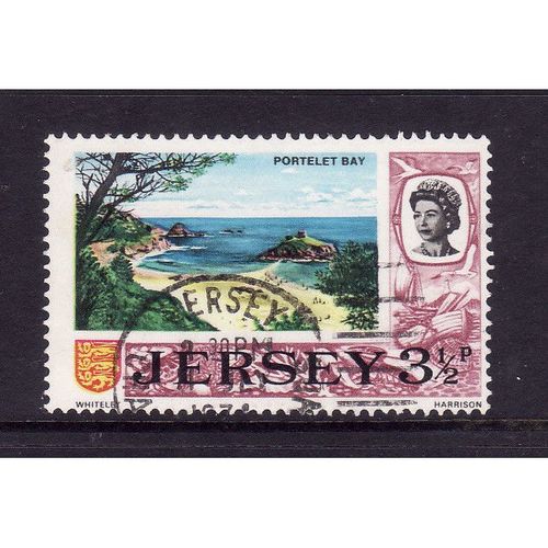 JERSY 1970 SG 48 3 1/2p PORTELET BAY FINE USED