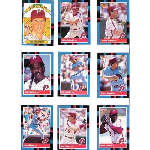 1988 Donruss Philadelphia Phillies team set with Rookies set cards- 27 cards
