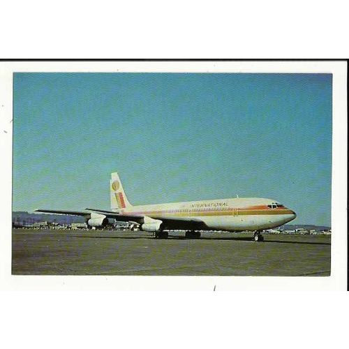 Aviation AEROAMERICA BOEING 707-131 Postcard by Mary Jayne (MJ417)