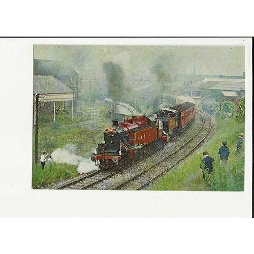 Railway WORTH VALLEY 2-6-2T 41241 Postcard by Keighley & W.V.Railway (WV3)