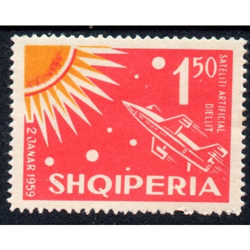 Albania 1962 Sg710 1l.50 cosmic flights mint never hinged (G206)