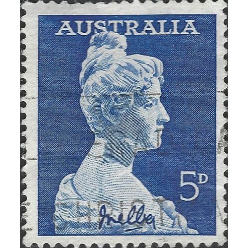 AUSTRALIA, Nellie Melba 1861 - 1931, blue 1961, 5d, #2