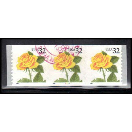 Used 3054 32c Yellow Rose Fine PNC 2233/3 PA3683