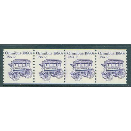 1897 1c Omnibus Fine MNH Dry Gum PNC 2/3+1 G0720
