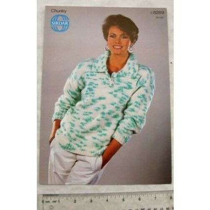 Vintage: Sirdar 8269 sweater, chunky