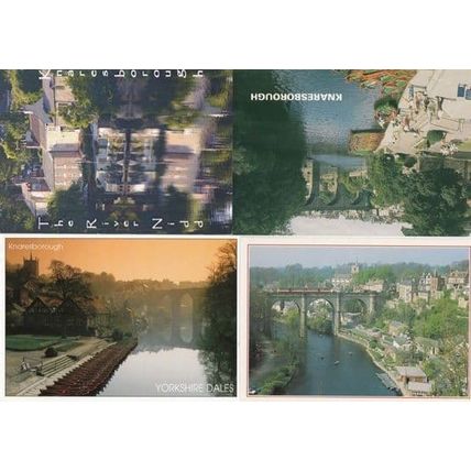 Knaresborough The River Yidd Bridge TWELVE 12x Mint Postcard s