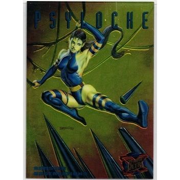 X - MEN FLEER ULTRA ' SINISTER OBSERVATIONS ' card # 7 PSYLOCKE (1995)