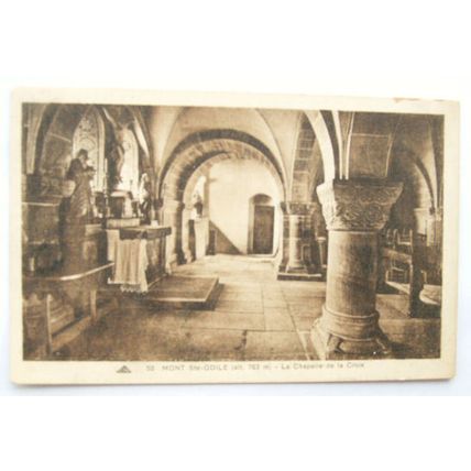 vintage postcard Mont Ste Odile, La Chapelle