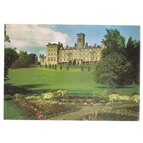 DUNBLANE HYDRO HOTEL, SCOTLAND multiview unused vintage postcard 1975 =