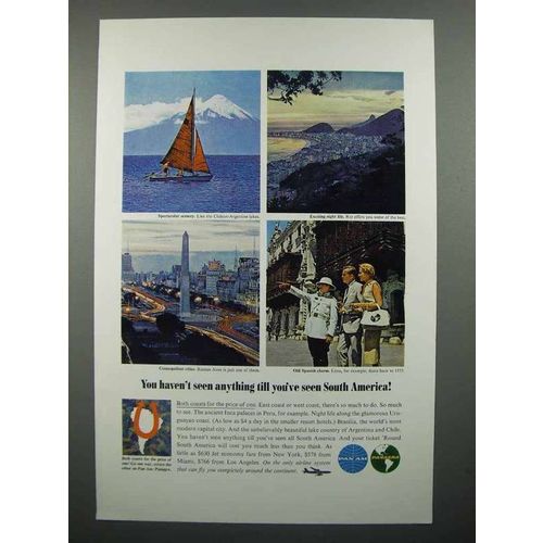 1964 Panagra Pan Am Airways Ad - You Haven't Seen