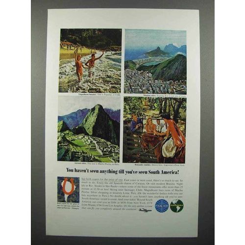 1964 Panagra Pan Am Airways Ad - You Haven't Seen Anything