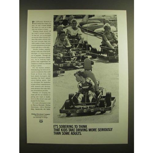1988 Phillips 66 Petroleum Ad - Kids Take Driving More Seriously